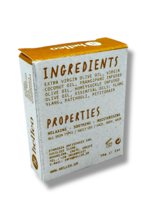 Savon à l'huile d'olive, frangipanier et chèvrefeuille HELLEO 30 g