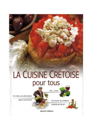 Livre - La Cuisine crétoise pour tous  by Myrsini Lambraki