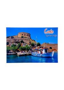 Magnet Souvenir de Crte-Grce SPINALONGA 8cmx5cm