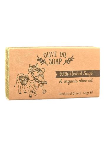 Savon naturel à la sauge et à l'huile d'olive BIO SPANAKIS 150 g