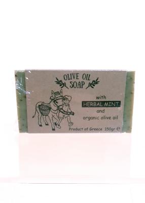 Savon naturel à la menthe et à l'huile d'olive BIO SPANAKIS 150 g