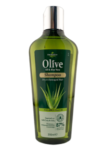 Shampooing  l'huile d'olive et  l' aloe vera pour cheveux secs HERBOLIVE 200 ml