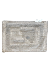 Tapis de bain en coton motif île grecque 60x40 cm