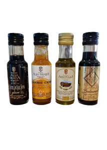 Coffret de dégustation d'Huile et de Vinaigres du Monastère d'Agia Triada 4x100ml