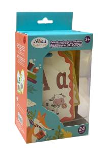 Cartes éducatives alphabet grec pour enfants COOL KIDS 24 cartes