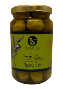 Olives Vertes grecques de Chalkidiki en bocal PREMIUM CRETE 190 g net