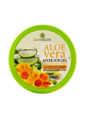 Gel d'aloe vera, calendula et vitamines après soleil 200 ml