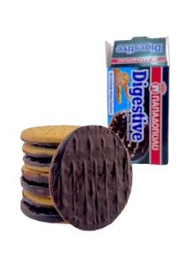 Biscuits Digestive au chocolat noir Papadopoulou grecs 200 g