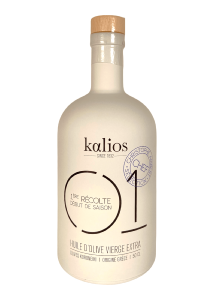 Huile dolive KALIOS 01 Chef Christophe Aribert Rcolte dbut de saison 500 ml