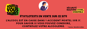 Ethylotests en vente sur ce site - Securite routiere