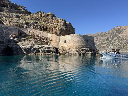 Spinalonga, depuis la mer