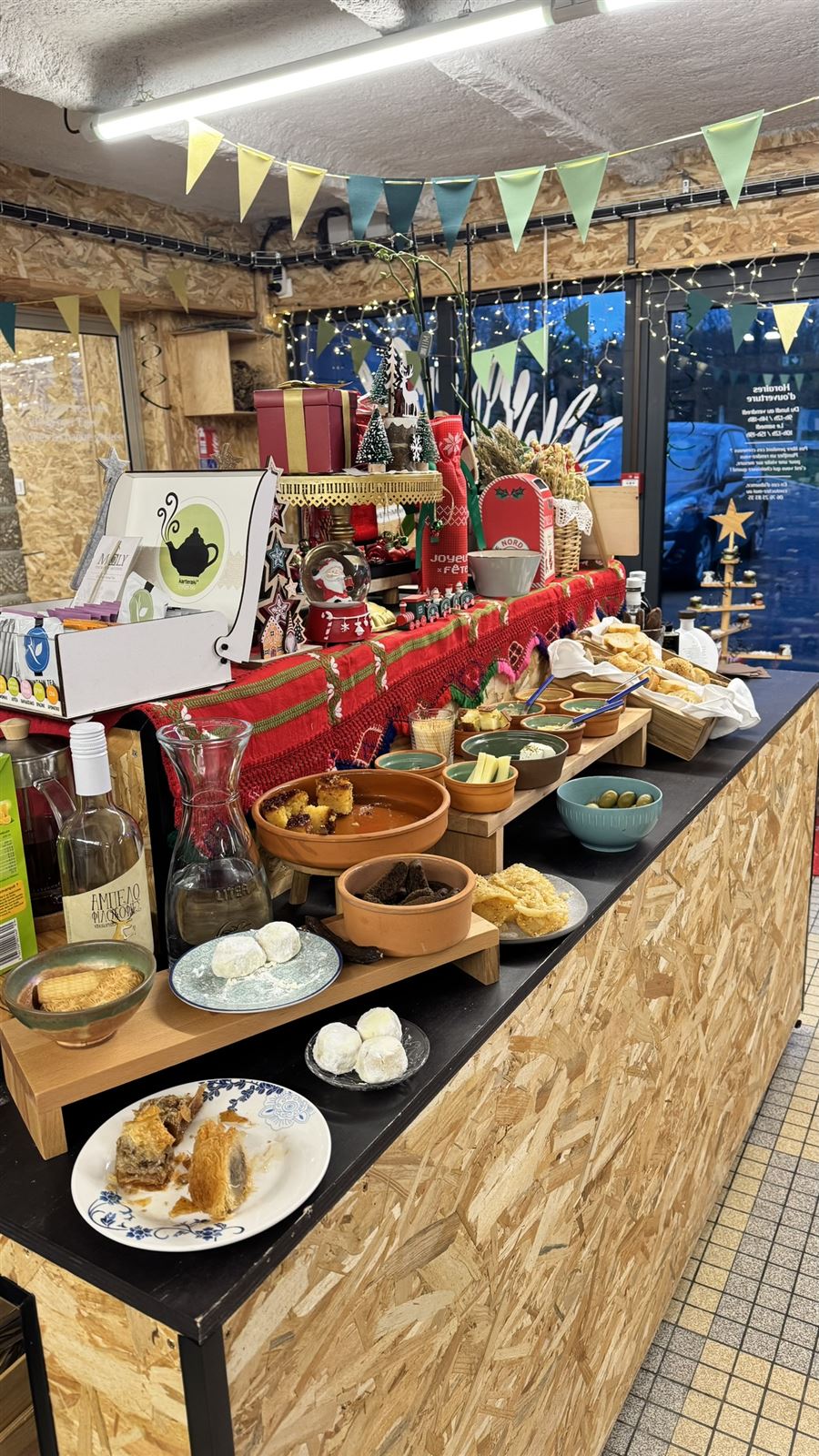 Buffet crétois aux couleurs des fêtes de fin d'année